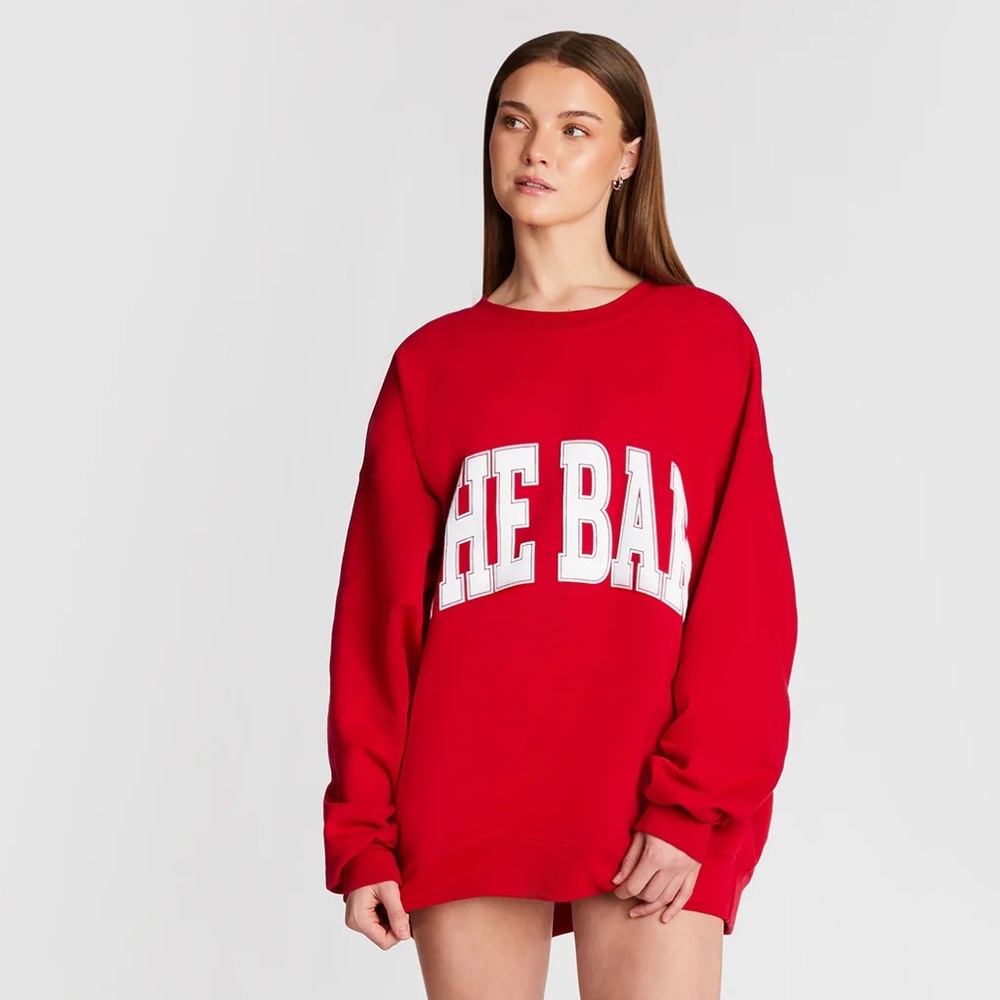 The Bar Varsity Sweatshirt Ruby